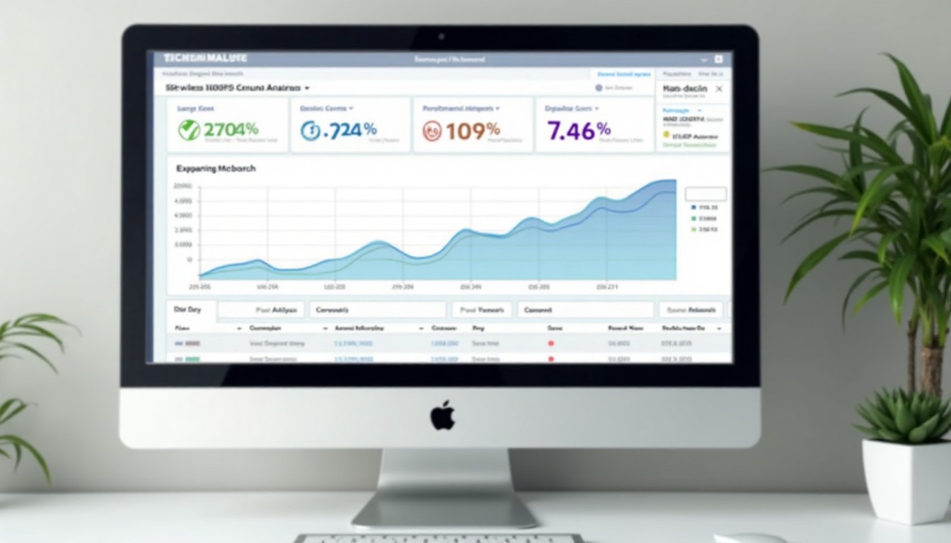 SEO and accessibility audit dashboard showing improvement in both performance and compliance metrics.