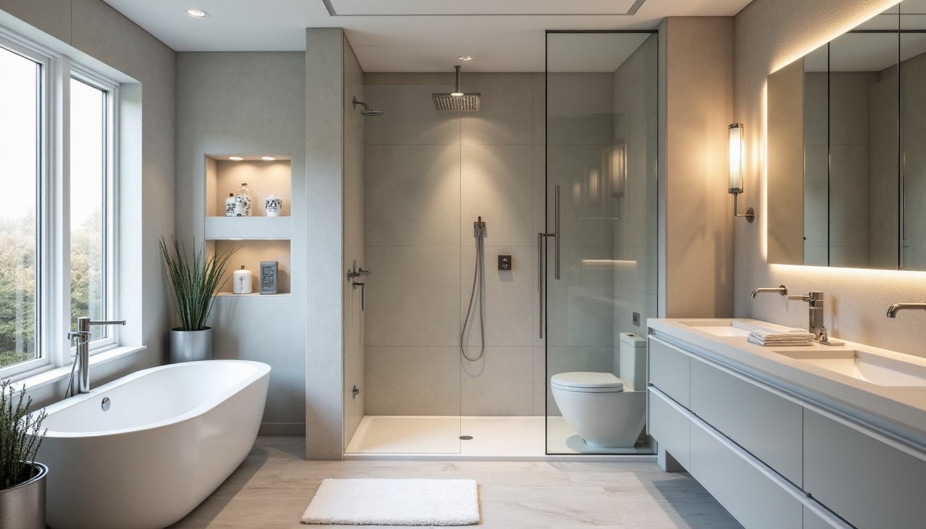 Spa-Style Bathroom completed by SolidBuild Contractors.